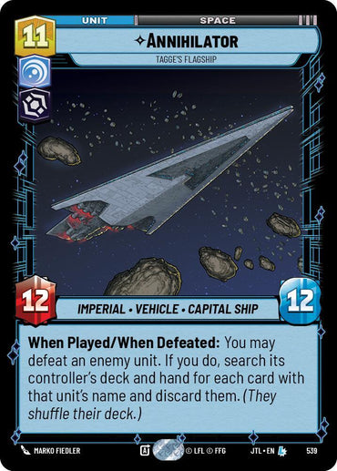 Annihilator - Tagge's Flagship (Foil) (539) [Jump to Lightspeed] (ONLINE ORDER ONLY)