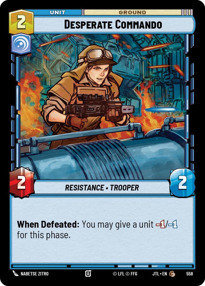 Desperate Commando (Foil) (558) [Jump to Lightspeed] (ONLINE ORDER ONLY)