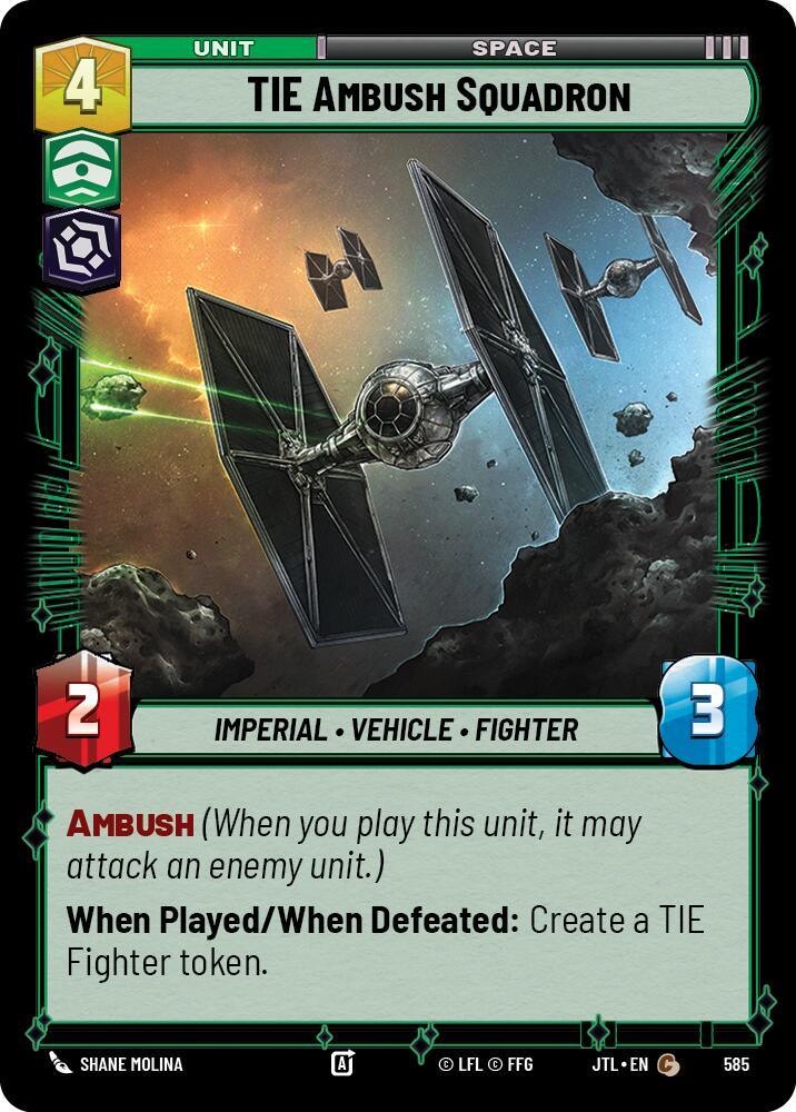 TIE Ambush Squadron (Foil) (585) [Jump to Lightspeed] (ONLINE ORDER ONLY)