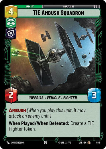 TIE Ambush Squadron (Foil) (585) [Jump to Lightspeed] (ONLINE ORDER ONLY)