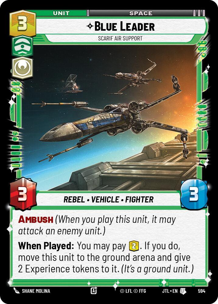 Blue Leader - Scarif Air Support (Foil) (594) [Jump to Lightspeed] (ONLINE ORDER ONLY)