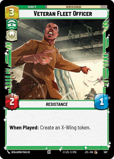 Veteran Fleet Officer (Foil) (597) [Jump to Lightspeed] (ONLINE ORDER ONLY)