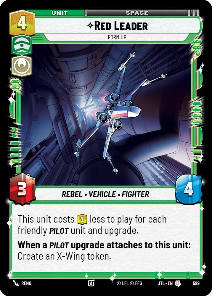 Red Leader - Form Up (Foil) (599) [Jump to Lightspeed] (ONLINE ORDER ONLY)