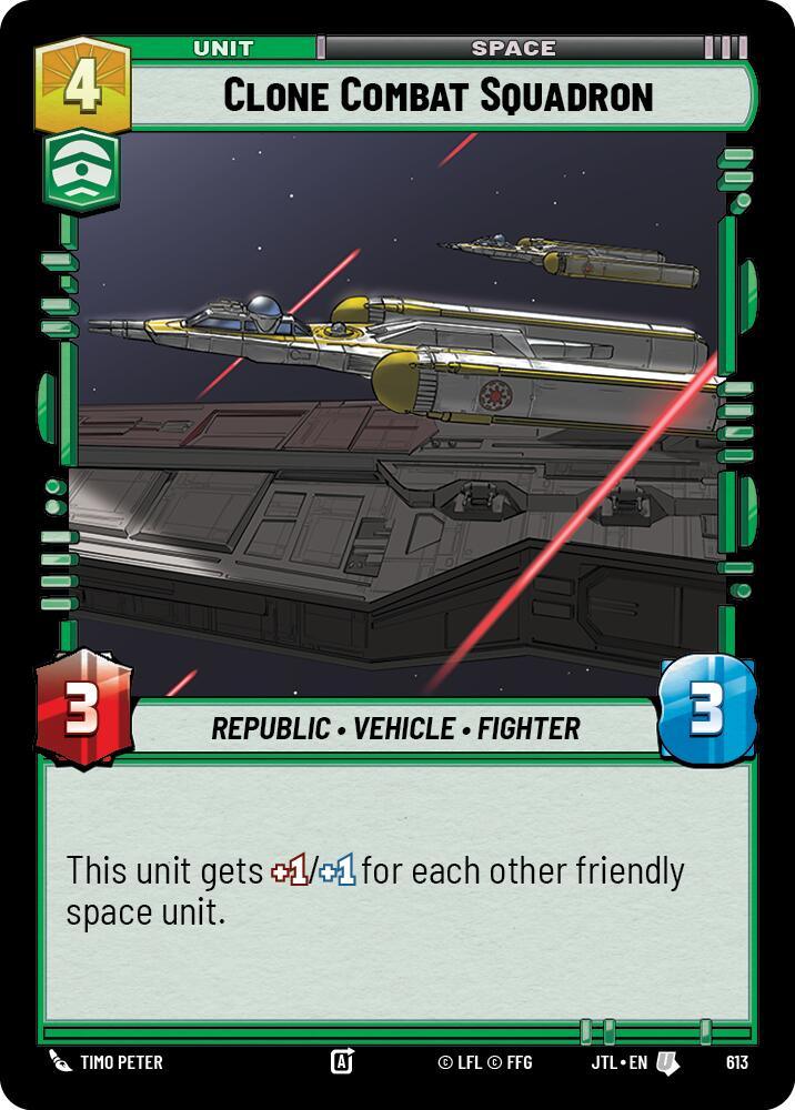 Clone Combat Squadron (Foil) (613) [Jump to Lightspeed] (ONLINE ORDER ONLY)