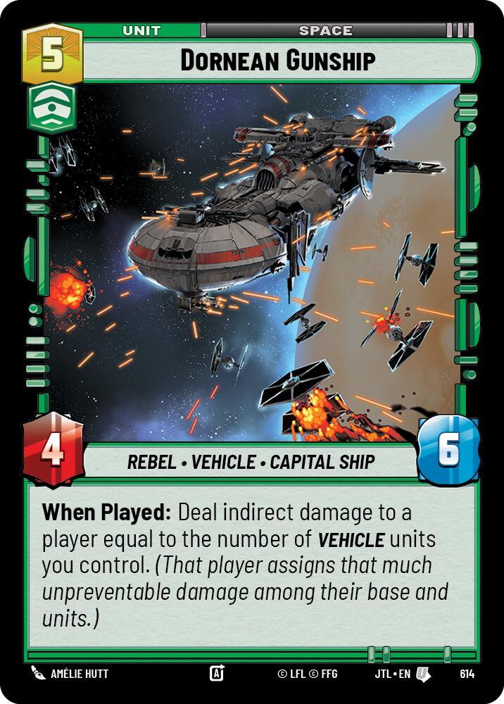 Dornean Gunship (Foil) (614) [Jump to Lightspeed] (ONLINE ORDER ONLY)