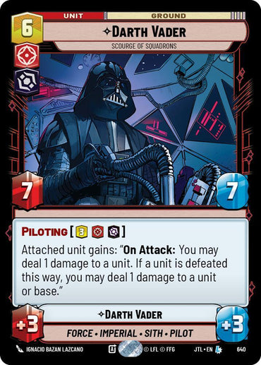 Darth Vader - Scourge of Squadrons (Foil) (640) [Jump to Lightspeed] (ONLINE ORDER ONLY)