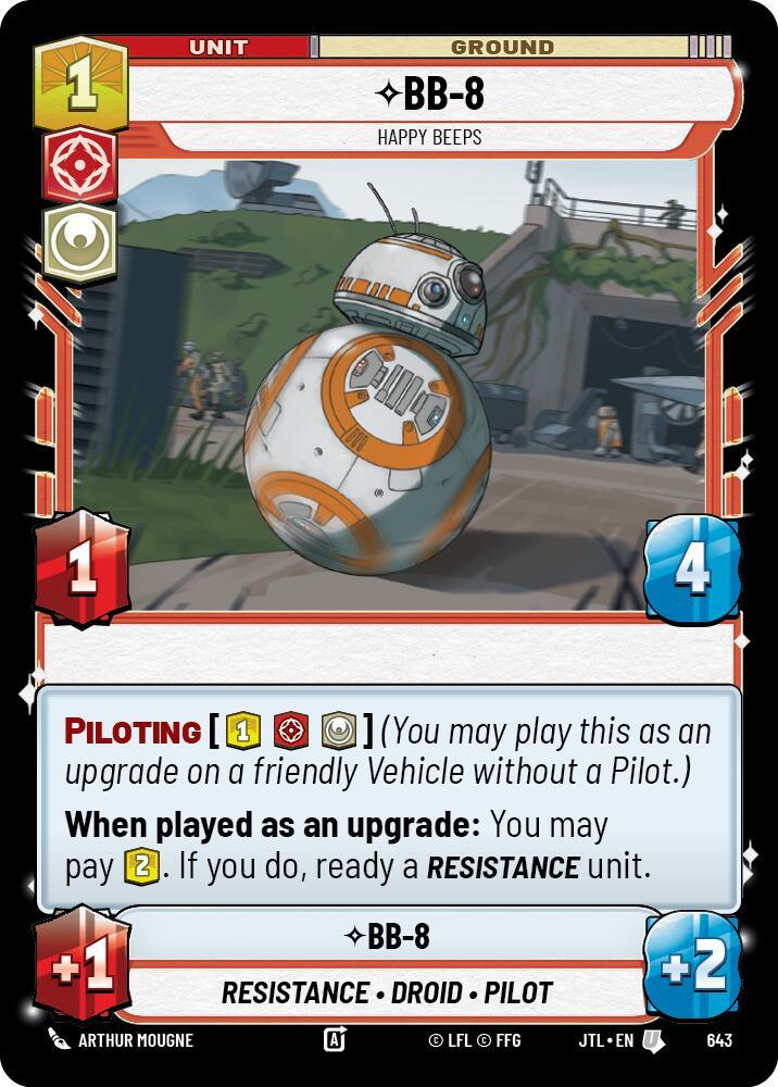 BB-8 - Happy Beeps (Foil) (643) [Jump to Lightspeed] (ONLINE ORDER ONLY)