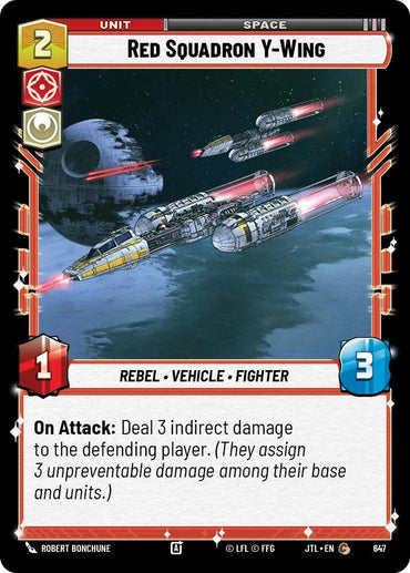 Red Squadron Y-Wing (Foil) (647) [Jump to Lightspeed] (ONLINE ORDER ONLY)