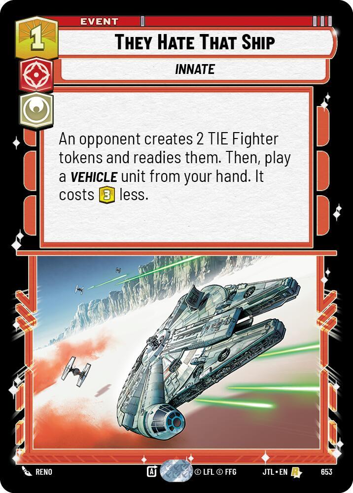 They Hate That Ship (Foil) (653) [Jump to Lightspeed] (ONLINE ORDER ONLY)
