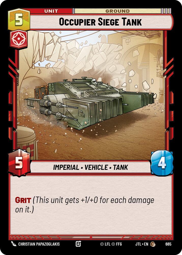 Occupier Siege Tank (Foil) (665) [Jump to Lightspeed] (ONLINE ORDER ONLY)