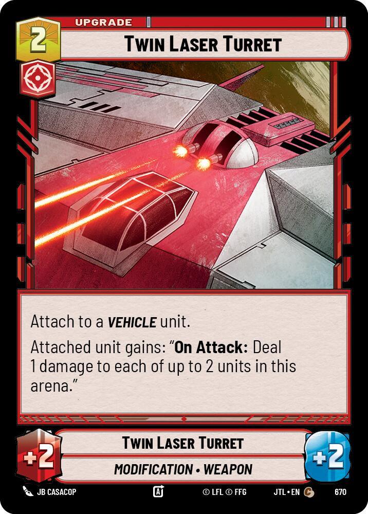 Twin Laser Turret (Foil) (670) [Jump to Lightspeed] (ONLINE ORDER ONLY)