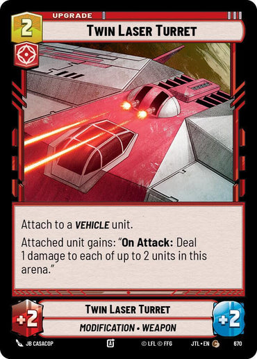 Twin Laser Turret (Foil) (670) [Jump to Lightspeed] (ONLINE ORDER ONLY)