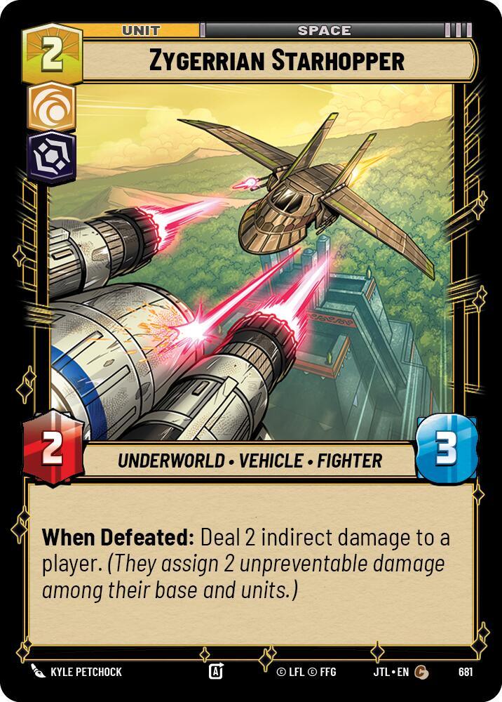 Zygerrian Starhopper (Foil) (681) [Jump to Lightspeed] (ONLINE ORDER ONLY)