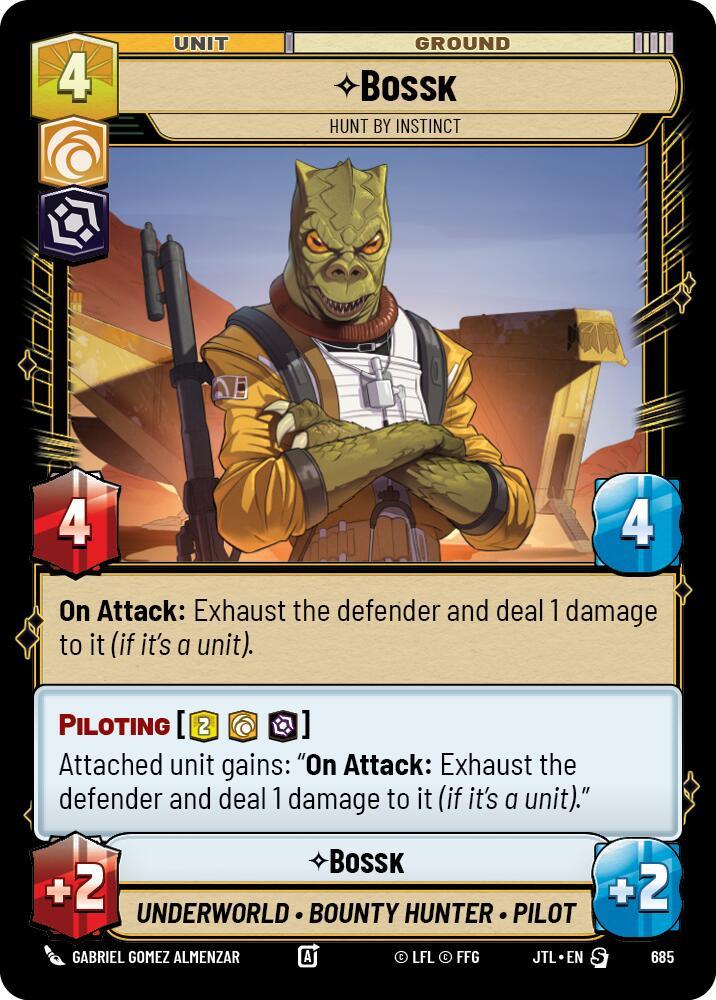 Bossk - Hunt By Instinct (Foil) (685) [Jump to Lightspeed] (ONLINE ORDER ONLY)