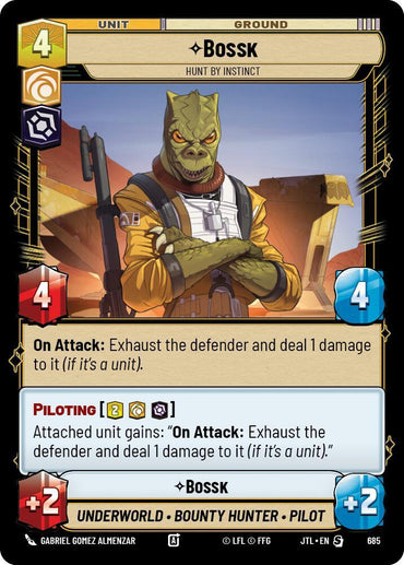 Bossk - Hunt By Instinct (Foil) (685) [Jump to Lightspeed] (ONLINE ORDER ONLY)