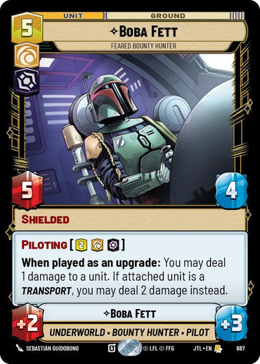 Boba Fett - Feared Bounty Hunter (Foil) (687) [Jump to Lightspeed] (ONLINE ORDER ONLY)