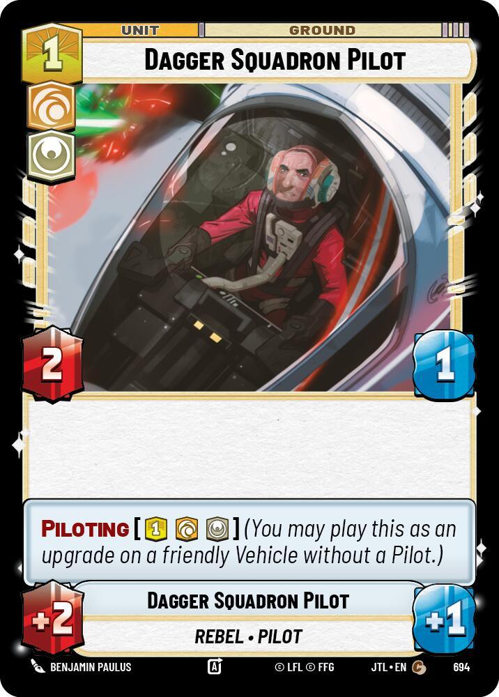Dagger Squadron Pilot (Foil) (694) [Jump to Lightspeed] (ONLINE ORDER ONLY)