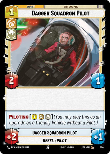 Dagger Squadron Pilot (Foil) (694) [Jump to Lightspeed] (ONLINE ORDER ONLY)