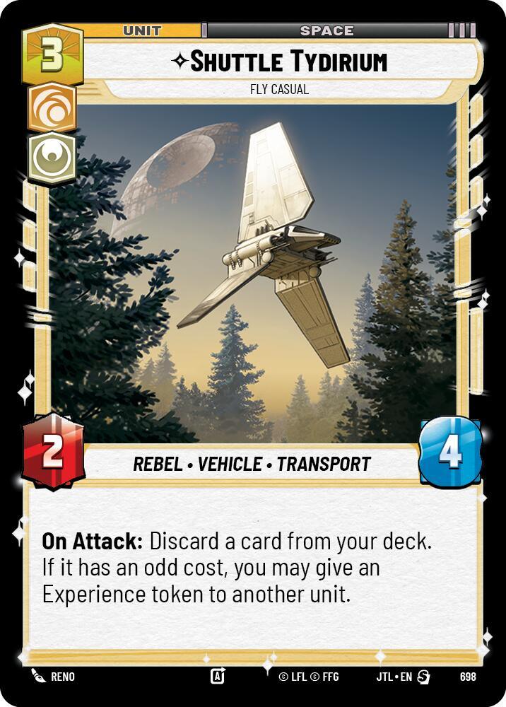 Shuttle Tydirium - Fly Casual (Foil) (698) [Jump to Lightspeed] (ONLINE ORDER ONLY)