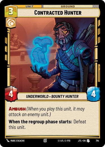 Contracted Hunter (Foil) (714) [Jump to Lightspeed] (ONLINE ORDER ONLY)