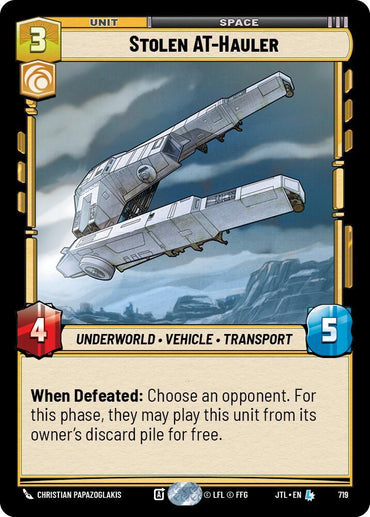 Stolen AT-Hauler (Foil) (719) [Jump to Lightspeed] (ONLINE ORDER ONLY)