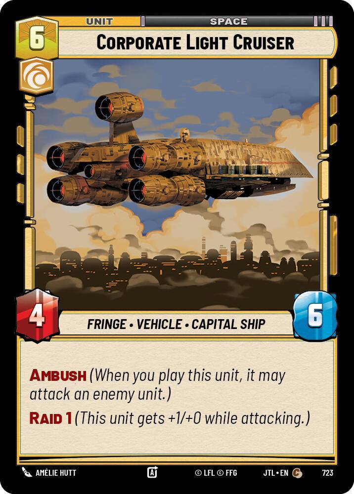 Corporate Light Cruiser (Foil) (723) [Jump to Lightspeed] (ONLINE ORDER ONLY)