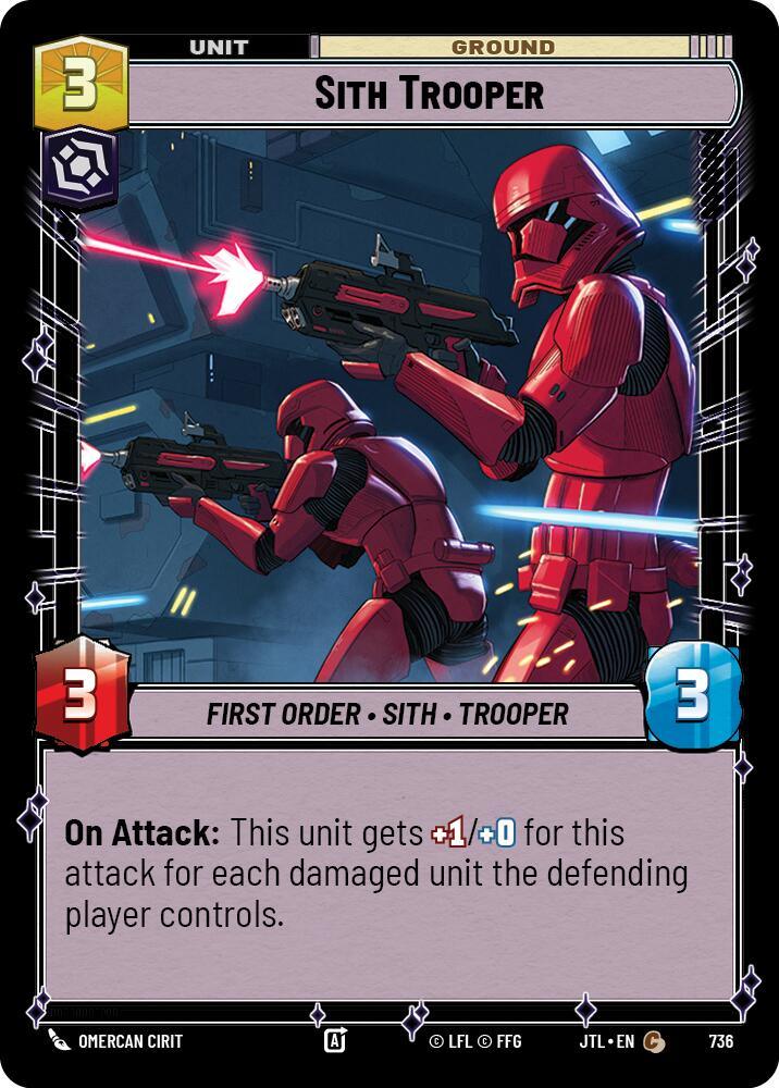 Sith Trooper (Foil) (736) [Jump to Lightspeed] (ONLINE ORDER ONLY)