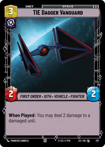 TIE Dagger Vanguard (Foil) (737) [Jump to Lightspeed] (ONLINE ORDER ONLY)