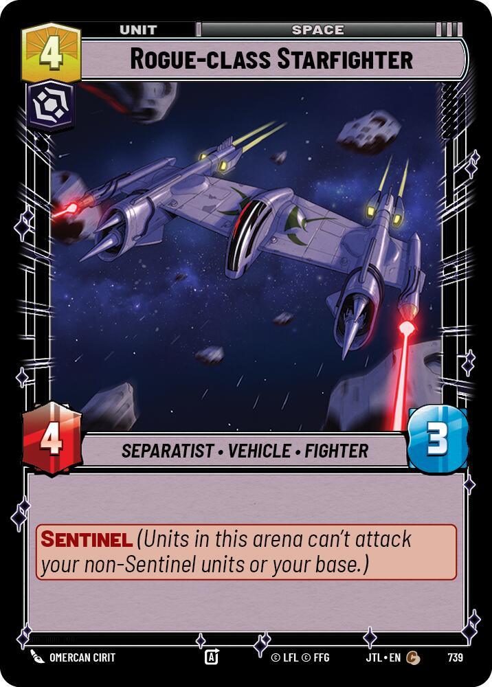 Rogue-class Starfighter (Foil) (739) [Jump to Lightspeed] (ONLINE ORDER ONLY)