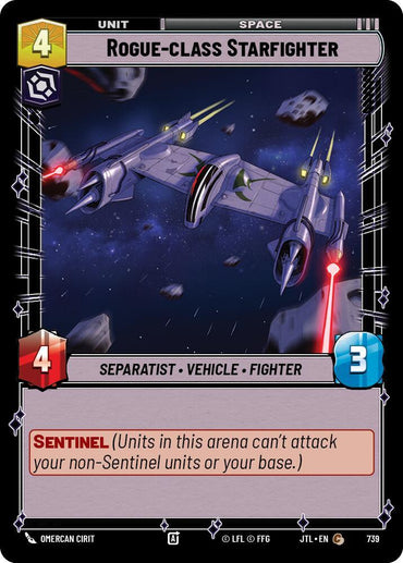 Rogue-class Starfighter (Foil) (739) [Jump to Lightspeed] (ONLINE ORDER ONLY)