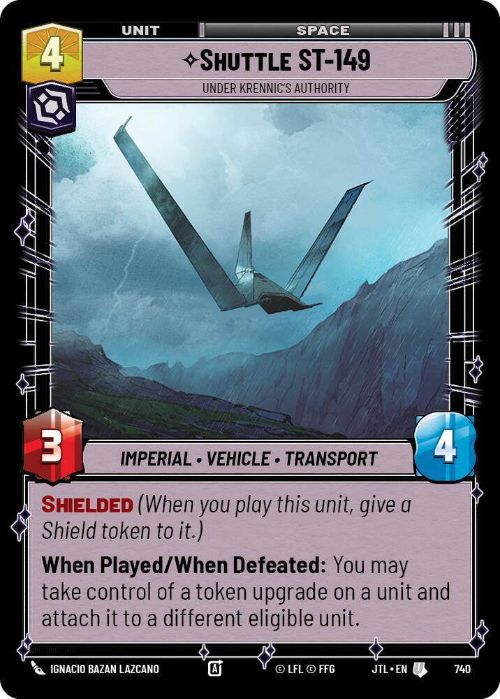 Shuttle ST-149 - Under Krennic's Authority (Foil) (740) [Jump to Lightspeed] (ONLINE ORDER ONLY)