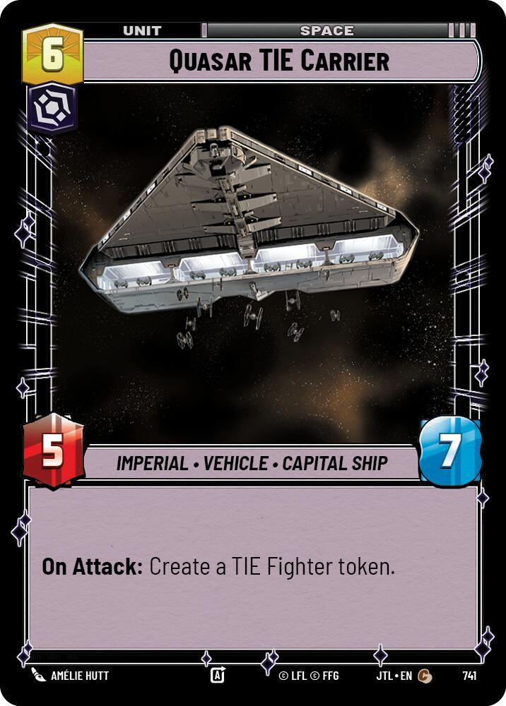 Quasar TIE Carrier (Foil) (741) [Jump to Lightspeed] (ONLINE ORDER ONLY)
