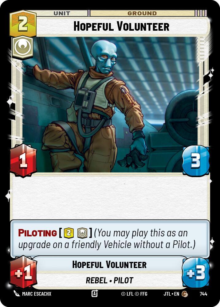 Hopeful Volunteer (Foil) (744) [Jump to Lightspeed] (ONLINE ORDER ONLY)