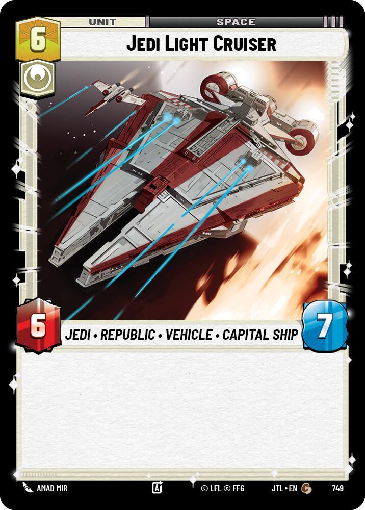 Jedi Light Cruiser (Foil) (749) [Jump to Lightspeed] (ONLINE ORDER ONLY)