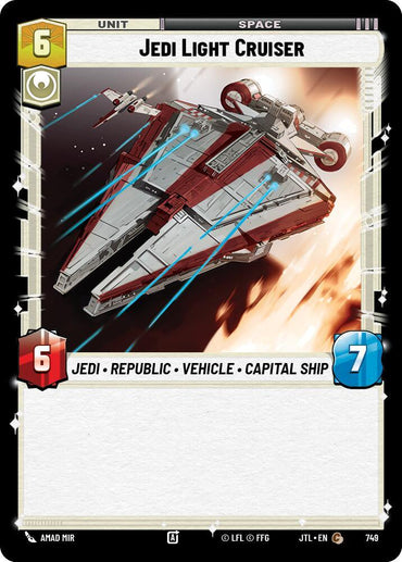 Jedi Light Cruiser (Foil) (749) [Jump to Lightspeed] (ONLINE ORDER ONLY)