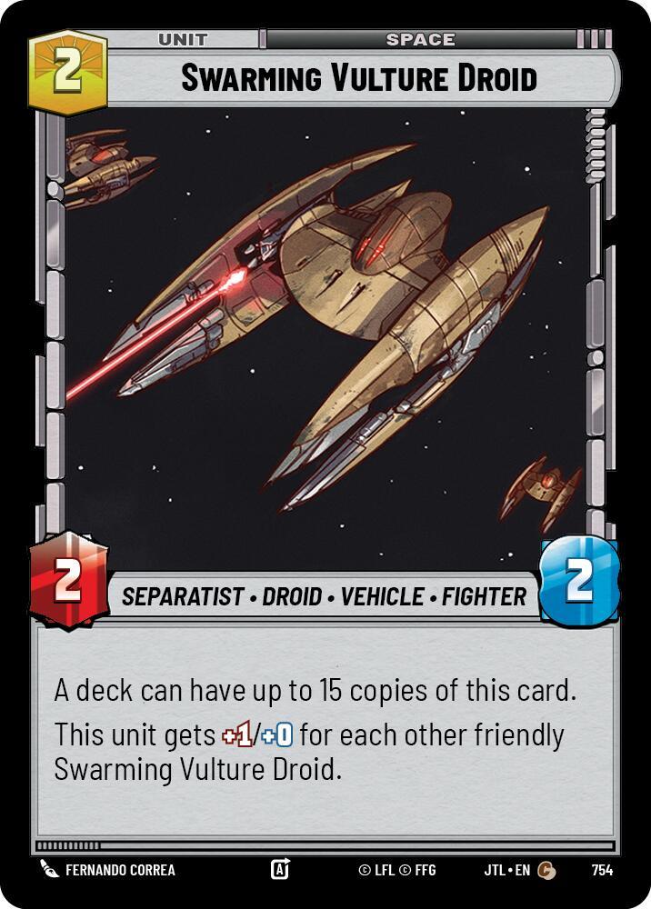 Swarming Vulture Droid (Foil) (754) [Jump to Lightspeed] (ONLINE ORDER ONLY)