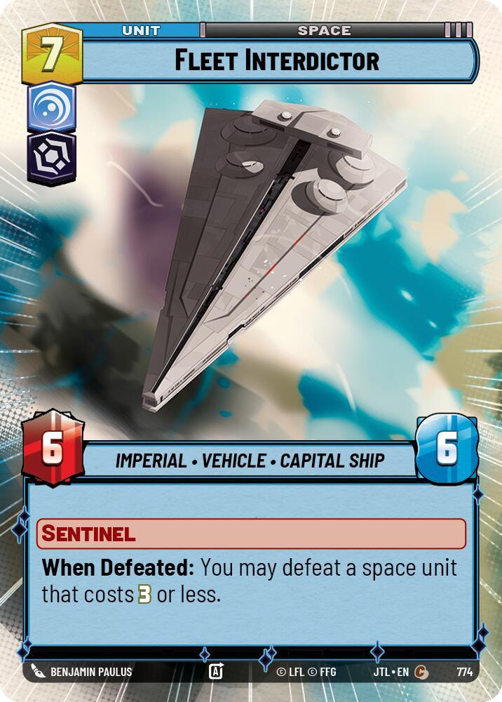 Fleet Interdictor (Hyperspace Foil) (774) [Jump to Lightspeed] (ONLINE ORDER ONLY)