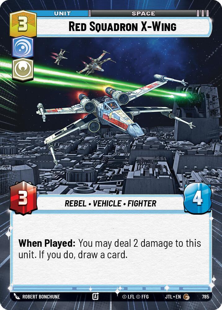 Red Squadron X-Wing (Hyperspace Foil) (785) [Jump to Lightspeed] (ONLINE ORDER ONLY)