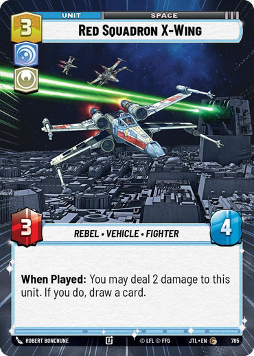 Red Squadron X-Wing (Hyperspace Foil) (785) [Jump to Lightspeed] (ONLINE ORDER ONLY)