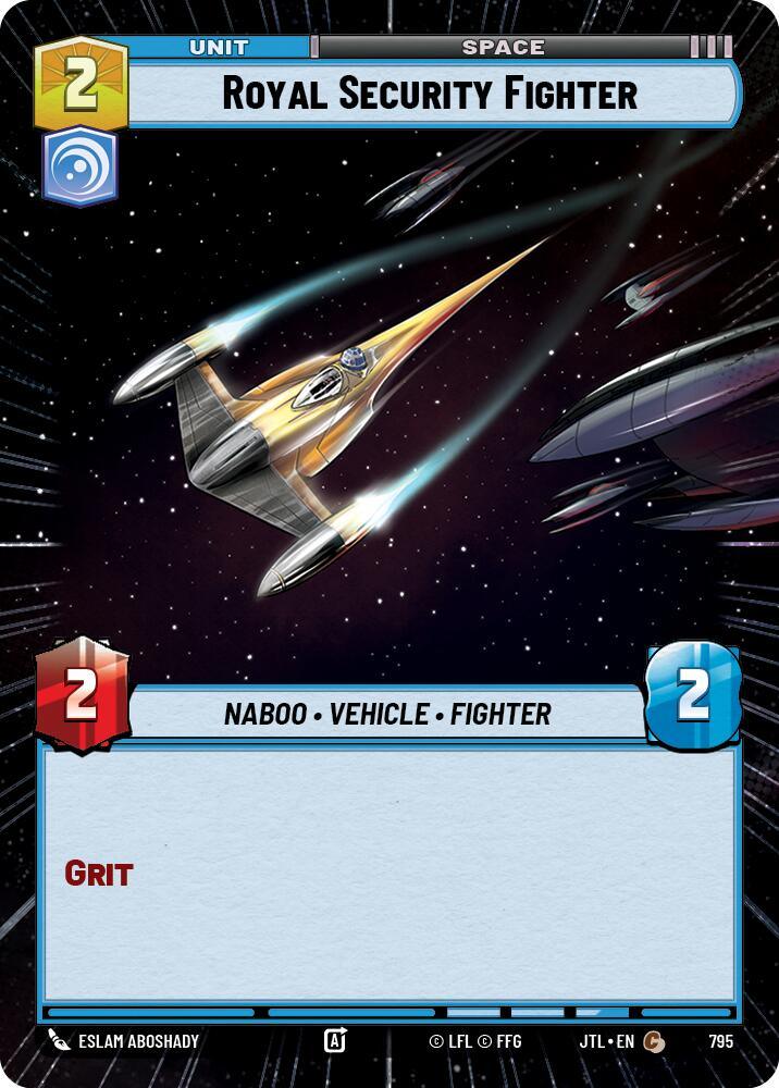 Royal Security Fighter (Hyperspace Foil) (795) [Jump to Lightspeed] (ONLINE ORDER ONLY)