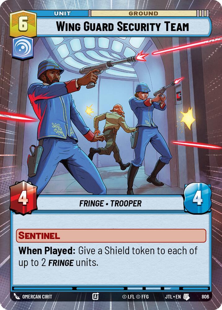Wing Guard Security Team (Hyperspace Foil) (806) [Jump to Lightspeed] (ONLINE ORDER ONLY)