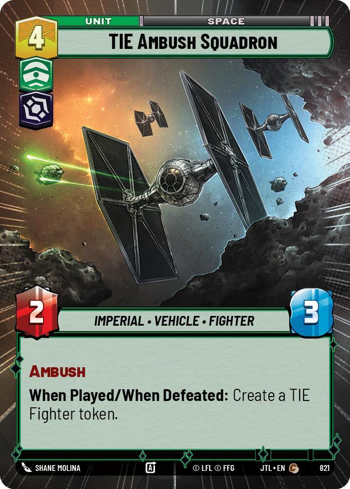 TIE Ambush Squadron (Hyperspace Foil) (821) [Jump to Lightspeed] (ONLINE ORDER ONLY)