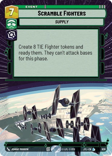 Scramble Fighters (Hyperspace Foil) (826) [Jump to Lightspeed] (ONLINE ORDER ONLY)