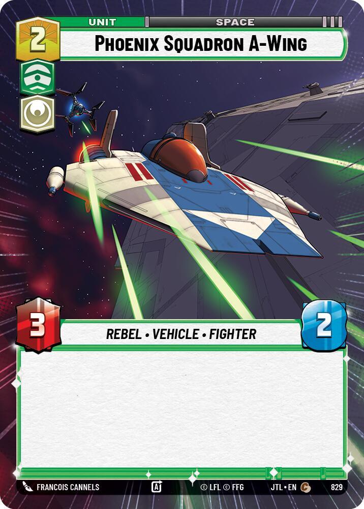 Phoenix Squadron A-Wing (Hyperspace Foil) (829) [Jump to Lightspeed] (ONLINE ORDER ONLY)