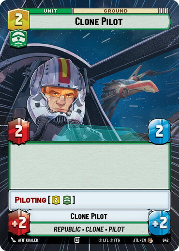 Clone Pilot (Hyperspace Foil) (842) [Jump to Lightspeed] (ONLINE ORDER ONLY)
