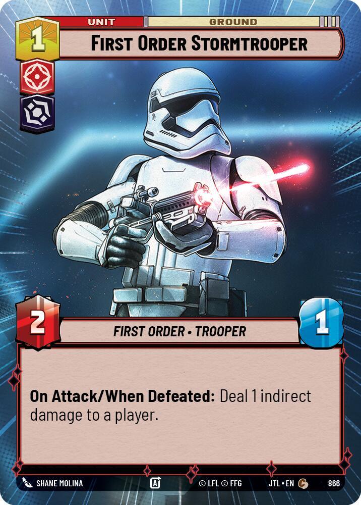 First Order Stormtrooper (Hyperspace Foil) (866) [Jump to Lightspeed] (ONLINE ORDER ONLY)