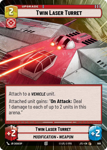 Twin Laser Turret (Hyperspace Foil) (906) [Jump to Lightspeed] (ONLINE ORDER ONLY)