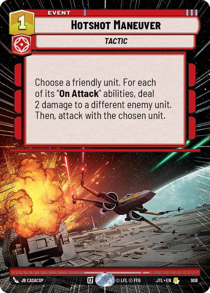 Hotshot Maneuver (Hyperspace Foil) (908) [Jump to Lightspeed] (ONLINE ORDER ONLY)