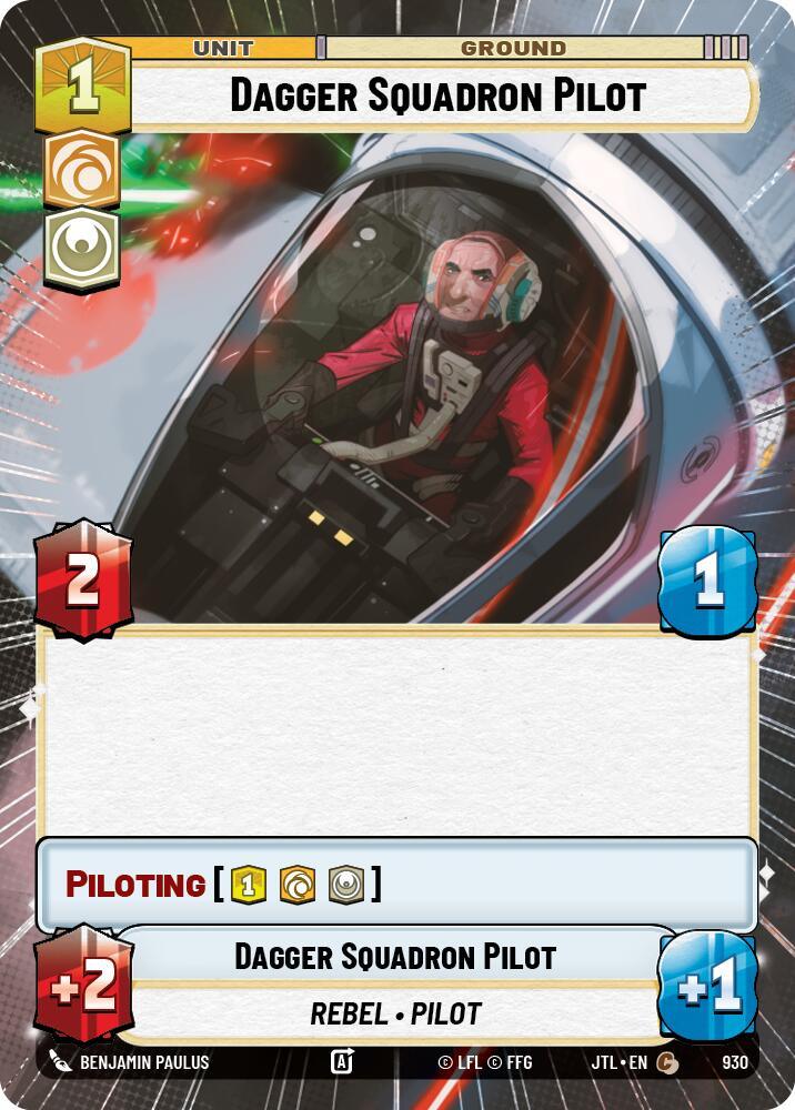 Dagger Squadron Pilot (Hyperspace Foil) (930) [Jump to Lightspeed] (ONLINE ORDER ONLY)