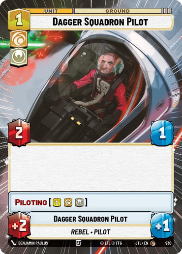 Dagger Squadron Pilot (Hyperspace Foil) (930) [Jump to Lightspeed] (ONLINE ORDER ONLY)